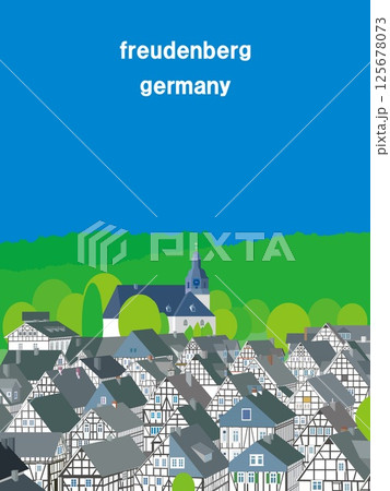 フロイデンベルク　freudenberg　ドイツ　germany　春風景 125678073