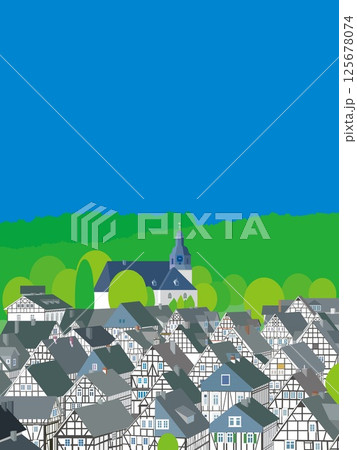 フロイデンベルク freudenberg ドイツ germany 春風景 フロイデンベルク freudenberg ドイツ germany 春風景 125678074