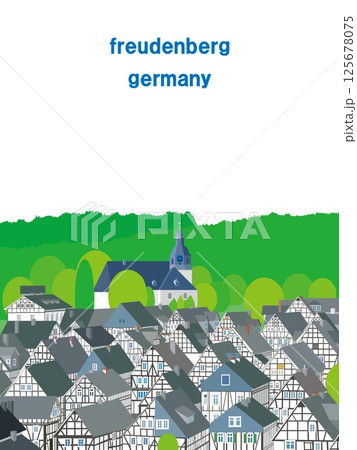 フロイデンベルク　freudenberg　ドイツ　germany　春風景 125678075
