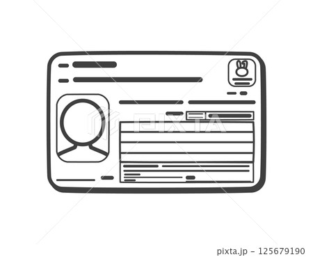 マイナンバーカード（表面） 125679190