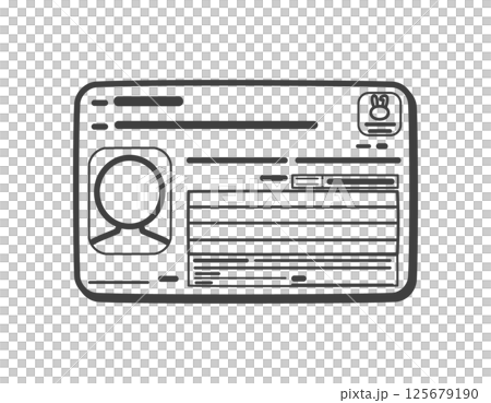 My number card (front) My number card (front) 125679190