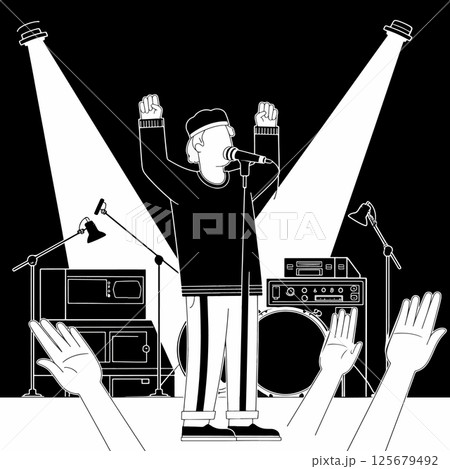 Monochrome Concert Performance Monochrome Concert Performance 125679492