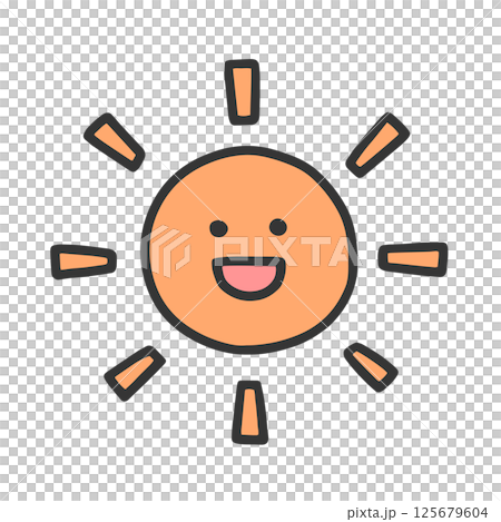 cute sun illustration cute sun illustration 125679604