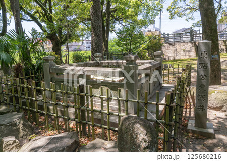 徳川家康の産湯に用いた東照公産湯の井戸(岡崎城公園 愛知県岡崎市) 徳川家康の産湯に用いた東照公産湯の井戸(岡崎城公園 愛知県岡崎市) 125680216