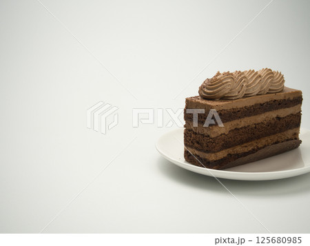 おいしそうなチョコレートケーキ おいしそうなチョコレートケーキ 125680985