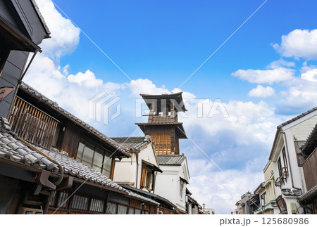 埼玉県川越市 小江戸川越の街並み(時の鐘) 埼玉県川越市 小江戸川越の街並み(時の鐘) 125680986