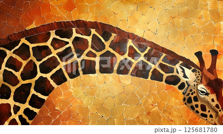 A giraffe's unique patch pattern, with warm hues, is as distinctive as a human fingerprint. A giraffe's unique patch pattern, with warm hues, is as distinctive as a human fingerprint. 125681780