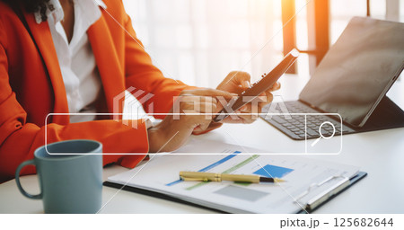 Searching Browsing Internet Data Information Networking Concept with blank search bar. 125682644