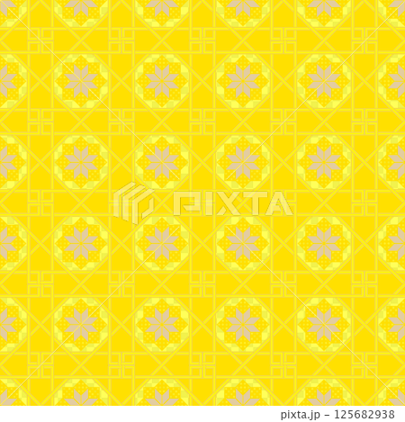 Classical pattern background material seamless retro swatch compatible yellow Classical pattern background material seamless retro swatch compatible yellow 125682938