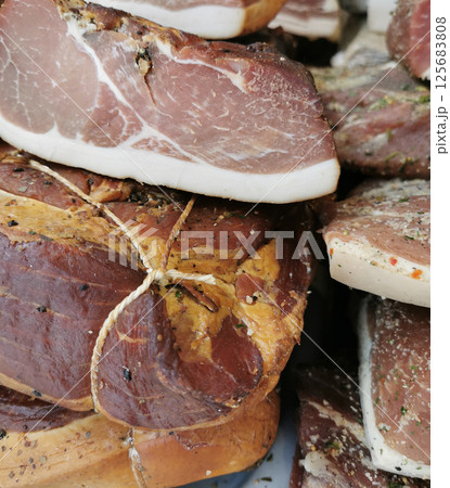 smoked meat texture 125683808