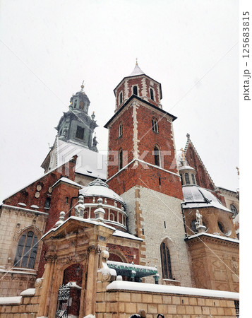 Krakow castle in the Poland Krakow castle in the Poland 125683815