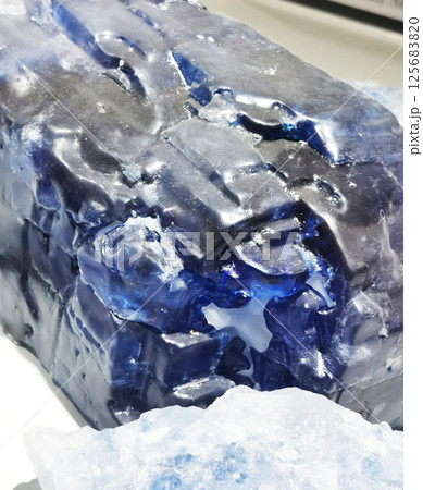 blue salt crystal blue salt crystal 125683820