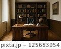 シックな雰囲気が漂う書斎 125683954