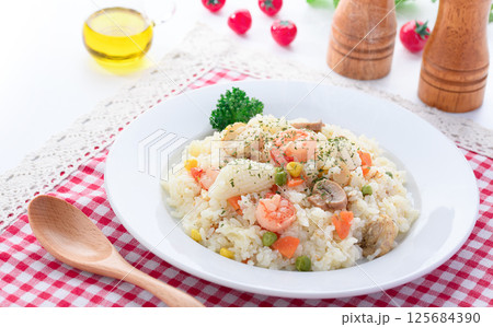 シーフードピラフ 125684390