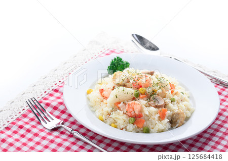 シーフードピラフ 125684418