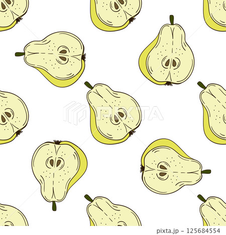 Pattern for textile or kitchen in hand draw style. Seamless pattern 125684554