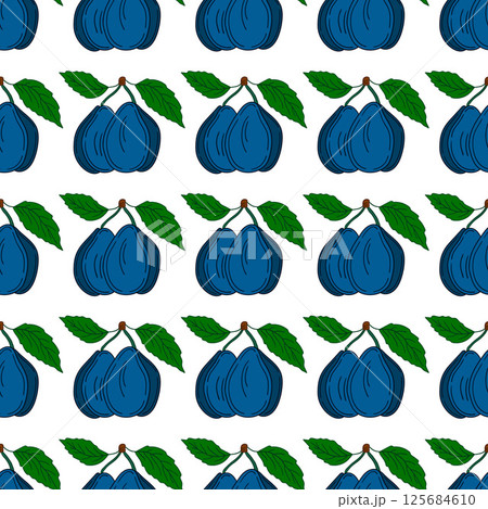 Pattern for textile or kitchen in hand draw style. Seamless pattern 125684610
