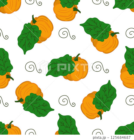 Pattern for textile or kitchen in hand draw style. Seamless pattern 125684687