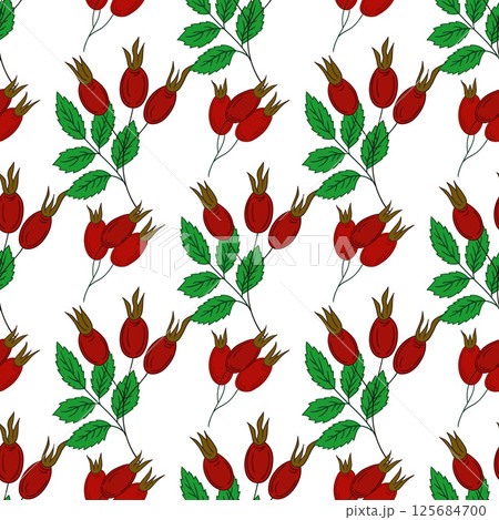 Pattern for textile or kitchen in hand draw style. Seamless pattern Pattern for textile or kitchen in hand draw style. Seamless pattern 125684700