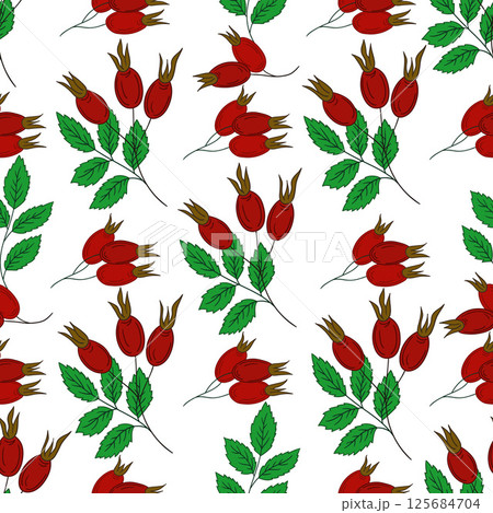 Pattern for textile or kitchen in hand draw style. Seamless pattern 125684704