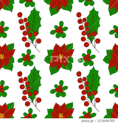 Pattern for textile or kitchen in hand draw style. Seamless pattern 125684765