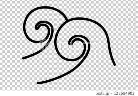 Waves and ocean simple icon vector illustration Waves and ocean simple icon vector illustration 125684902