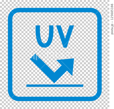 UVカットのアイコンイラスト 125685166