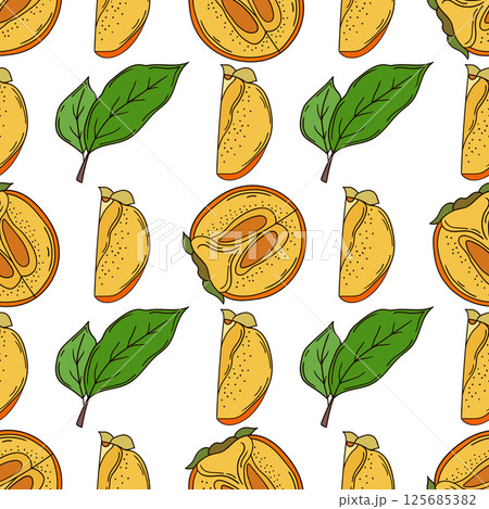 Pattern for textile or kitchen in hand draw style. Seamless pattern 125685382