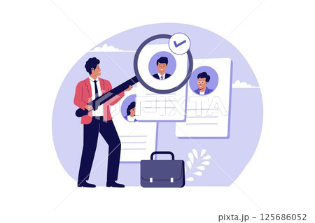 Illustration of Hiring New Talent 125686052