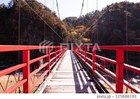 赤い橋　福島県矢祭町 125686193