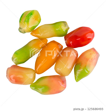 Luk Chup pile isolated on white background 125686493