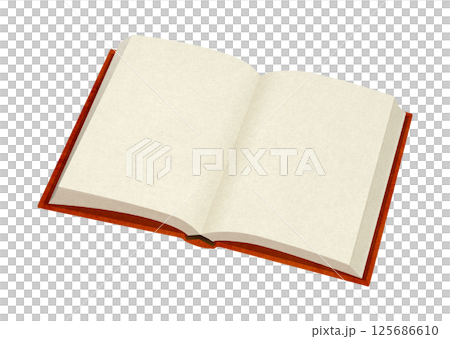 Open book illustration 125686610