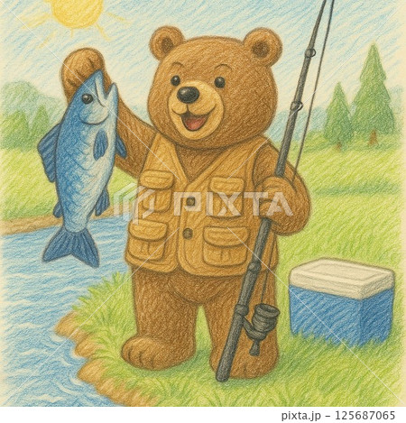 釣りクマ 125687065