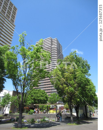 荒川区立リバーハープ公園付近 125687355