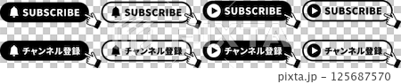 Subscribe button icon round hand Subscribe button icon round hand 125687570