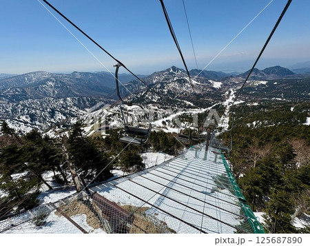 渋峠ロマンスリフト_スカイペアリフト_横手山スキー場 渋峠ロマンスリフト_スカイペアリフト_横手山スキー場 125687890