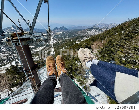 渋峠ロマンスリフト_スカイペアリフト_横手山スキー場 渋峠ロマンスリフト_スカイペアリフト_横手山スキー場 125687891