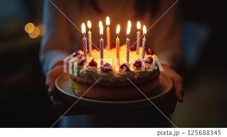 お誕生日ケーキ 125688345
