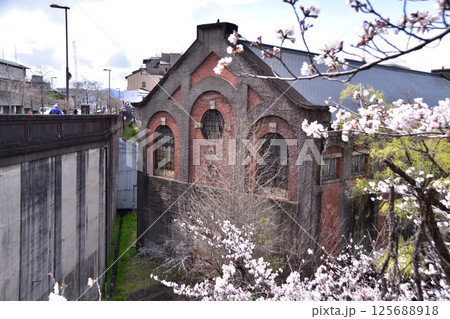 京都・蹴上・第2期蹴上発電所と桜 京都・蹴上・第2期蹴上発電所と桜 125688918