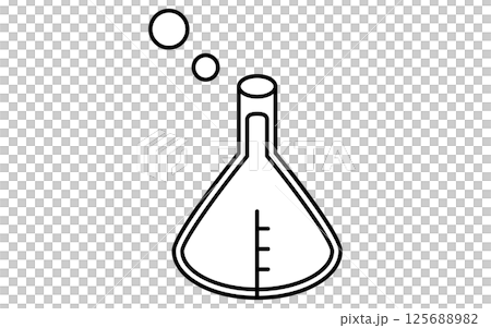 三角フレスコのシンプルな線画アイコン、アイソメトリックイラスト 125688982