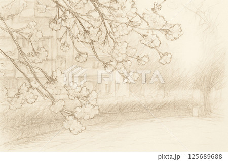 桜の光景 – 16のスタイルで描く春のひととき 125689688
