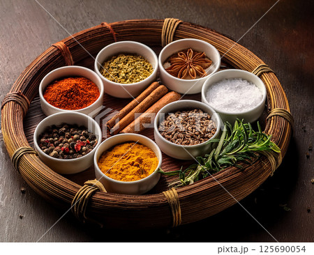 いろいろなスパイス 125690054