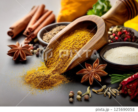 いろいろなスパイス いろいろなスパイス 125690058