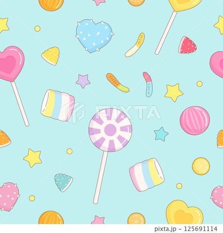 bright candy party pattern 125691114
