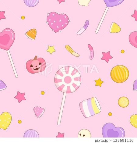 pink halloween candy party pattern pink halloween candy party pattern 125691116