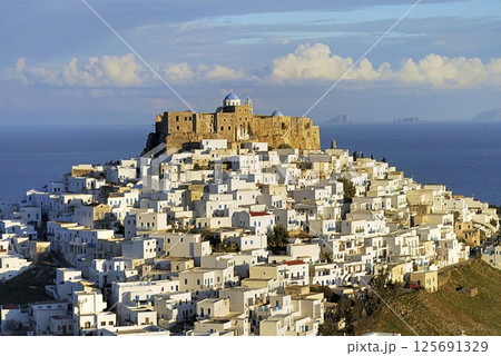 Astypalea, an island of Dodecanese, Agean Sea, Greece 125691329