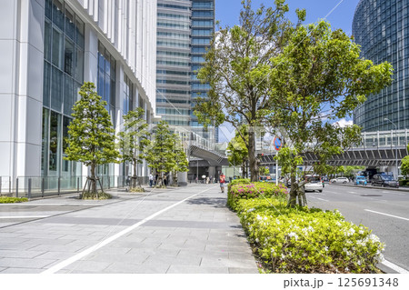 神奈川県横浜市の都市風景 新高島駅 神奈川県横浜市の都市風景 新高島駅 125691348
