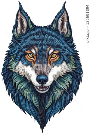 portrait of a wolf 125691894