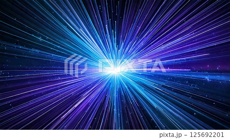 魔法のようなキラキラ 宇宙風サンバースト 青紫色 水色 背景素材 16:9サイズ AI生成素材 魔法のようなキラキラ 宇宙風サンバースト 青紫色 水色 背景素材 16:9サイズ AI生成素材 125692201