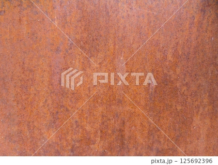 Close up of rusty metal surface texture 125692396